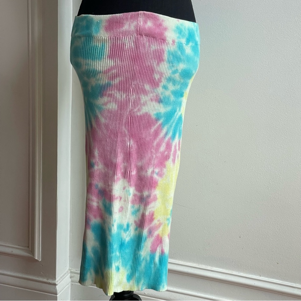 Jolie & Joy Tie Dye Cropped Sleeveless Square-Neck Crop Top and Skirt Set Size M - Picture 2 of 10